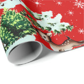 キュートキシーレトロクリスマストインデナー ラッピングペーパー (ロールコーナー)
