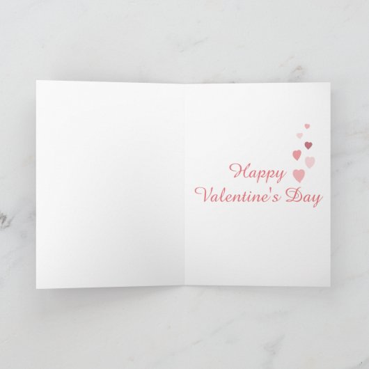 キュートキスをするギラッフェバレンタインデーのカード カード (内部)