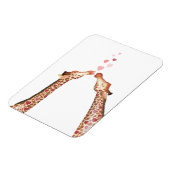 キュートキスをするギラフェバレンタインの磁石 マグネット (左側)