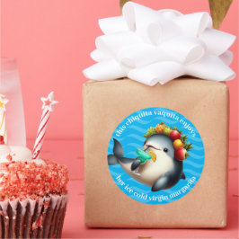 キュートキタバキタグラータ楽しむヴァージンマルガリータ ラウンドシール