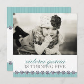 キュートキッお洒落ズパーティの招待状 招待状 (正面/裏面)