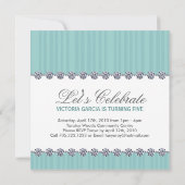 キュートキッお洒落ズパーティの招待状 招待状 (裏面)