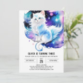 キュートキッエレガントテン誕生日 招待状 (スタンド正面)