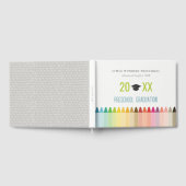 キュートキッズクレヨンおもしろいレインボープレスクール卒業 ゲストブック (全面)