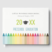 キュートキッズクレヨンおもしろいレインボープレスクール卒業 ゲストブック (正面)