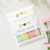 キュートキッズクレヨンおもしろいレインボープレスクール卒業 フェイバーバッグ (封をした状態)