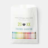 キュートキッズクレヨンおもしろいレインボープレスクール卒業 フェイバーバッグ (正面)