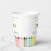 キュートキッズクレヨンおもしろいレインボープレスクール卒業 紙コップ (右)