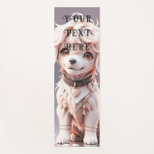 キュートキッズチビ（小さくかわいく書いた感じ）ゴールデンレトリバーパピーカスタム ヨガマット (正面)