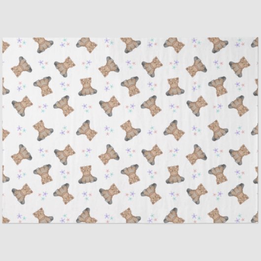 キュートキッズハイランドカウズ納屋周囲の庭誕生日 薄葉紙 (正面)