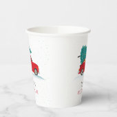 キュートキッズパーティークリスマスホリデーカスタム 紙コップ (左)