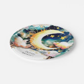 キュートキッズムーン誕生日 ペーパープレート (アングル)