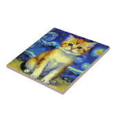 キュートキットンスターリーナイトバンゴッホ タイル (側面)