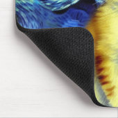 キュートキットンスターリーナイトバンゴッホ マウスパッド (コーナー)