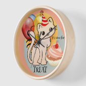 キュートキットンフェスティバルパステル 壁時計 (傾斜)