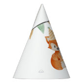 キュートキツネウッドランドパーティーハットハッピーバースデー パーティーハット (左)