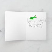 キュートキティキャットイラストレーションハッピーバースデー カード (内部)