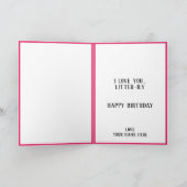 キュートキティキャットキットンプンシスターハッピーバースデー サンキューカード (内部)