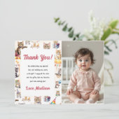 キュートキティキャット誕生日デイパーティの招待状 招待状 (スタンド正面)