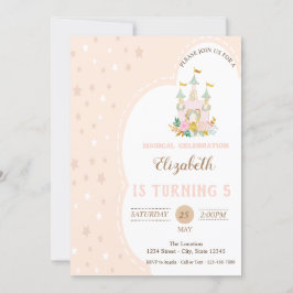 キュートキャッスルスターズ誕生日 招待状