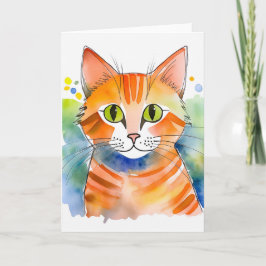 キュートキャットオレンジ虎猫 カード