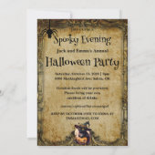 キュートキャットカボチャハローウィンパーティ招待状 招待状 (裏面)