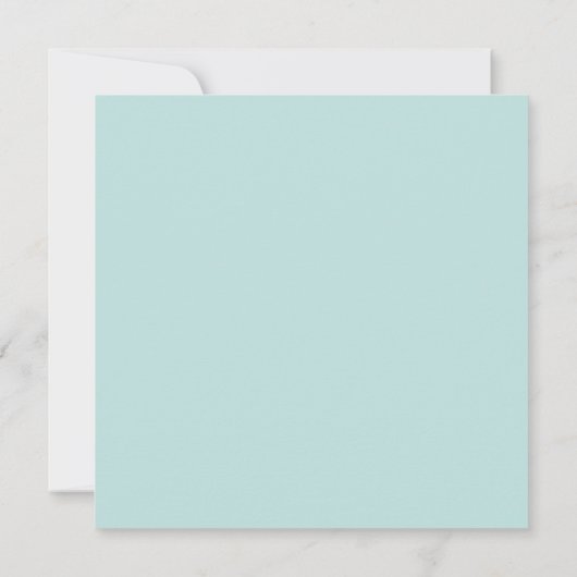 キュートキャットパステルティール（緑がかった色）パーソナライズされた薄紫 サンキューカード (裏面)