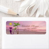 キュートキャットパームズビーチサンセット ラベル (インサイチュ)