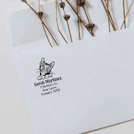 キュートキャットベンガル差出人住所 ラバースタンプ