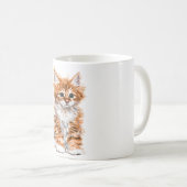 キュートキャットマグスウィートベビー子猫 コーヒーマグカップ (正面右)
