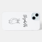 キュートキャット白黒マンガウィング子猫 Case-Mate iPhoneケース (裏面 (横))