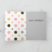 キュートキャット誕生日敬礼 カード (内部)