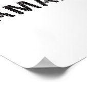 キュートキャット顔カマラレターおもしろいデザイン ポスター (角)