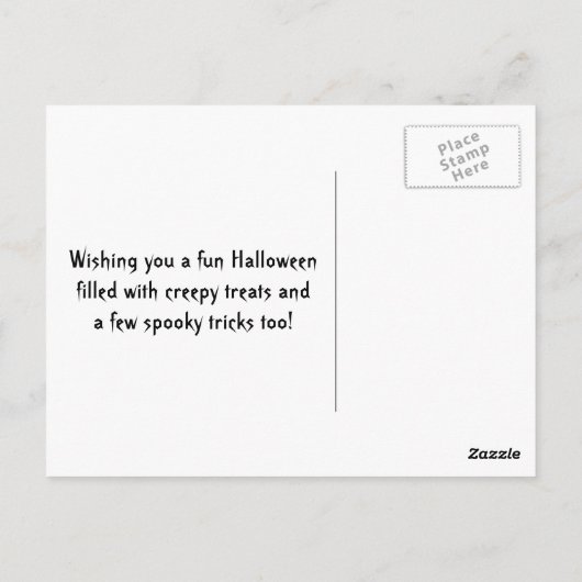 キュートキャンディコーン不気味トリートハッピーハローウィン ポストカード (裏面)