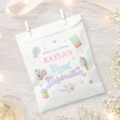 キュートキャンディランドスウィートパステル誕生日フリットバッグ フェイバーバッグ (クリップ留めされた状態)