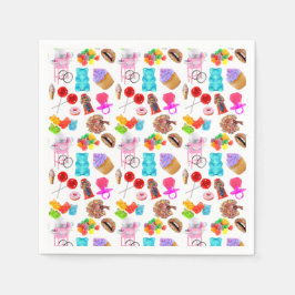 キュートキャンディ誕生日 スタンダードカクテルナプキン