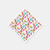キュートキャンディ誕生日 スタンダードカクテルナプキン (角)