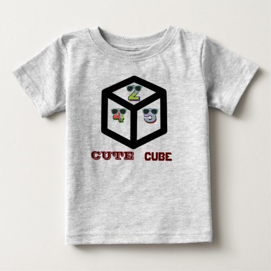 キュートキューブTシャツ ベビーTシャツ (正面)