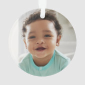 キュートキューベアーベビー初めてのクリスマス オーナメント (裏面)