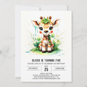 キュートキラフェサファリオデッセイ誕生日 招待状