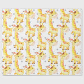 キュートキリフジャングル子供部屋ベビーニュー生まれギフト ラッピングペーパー (フラット)