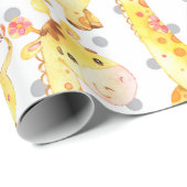 キュートキリフジャングル子供部屋ベビーニュー生まれギフト ラッピングペーパー (ロールコーナー)