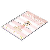 キュートキリンめがね算数先生 ノートブック (左側)