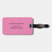 キュートキリンイラストレーション パーソナライズされた ラゲッジタグ (裏面横)