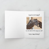 キュートキリンオーバーザヒル誕生日カード カード (内部)