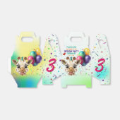 キュートキリンカラフル紙吹雪子供の誕生日パーティー フェイバーボックス (折り畳みなし)