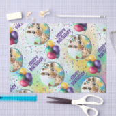 キュートキリンカラフル紙吹雪子供の誕生日パーティー 薄葉紙 (クラフト)