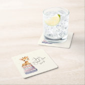 キュートキリンベビー スクエアペーパーコースター (インサイチュ)