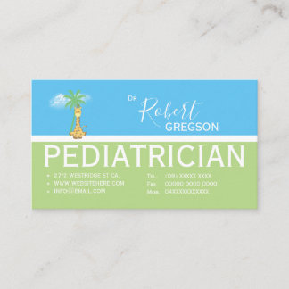 キュートキリン小児科アポイントメントカード コーリングカード