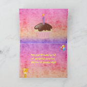 キュートキリン&カップケーキハッピーバースデー カード (内部)